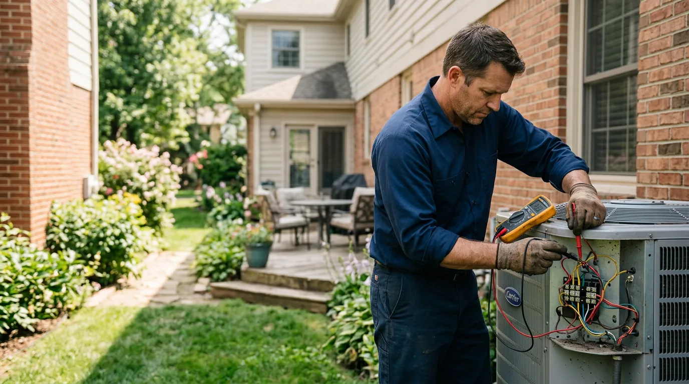 HVAC technician working near Sweet Home, OR